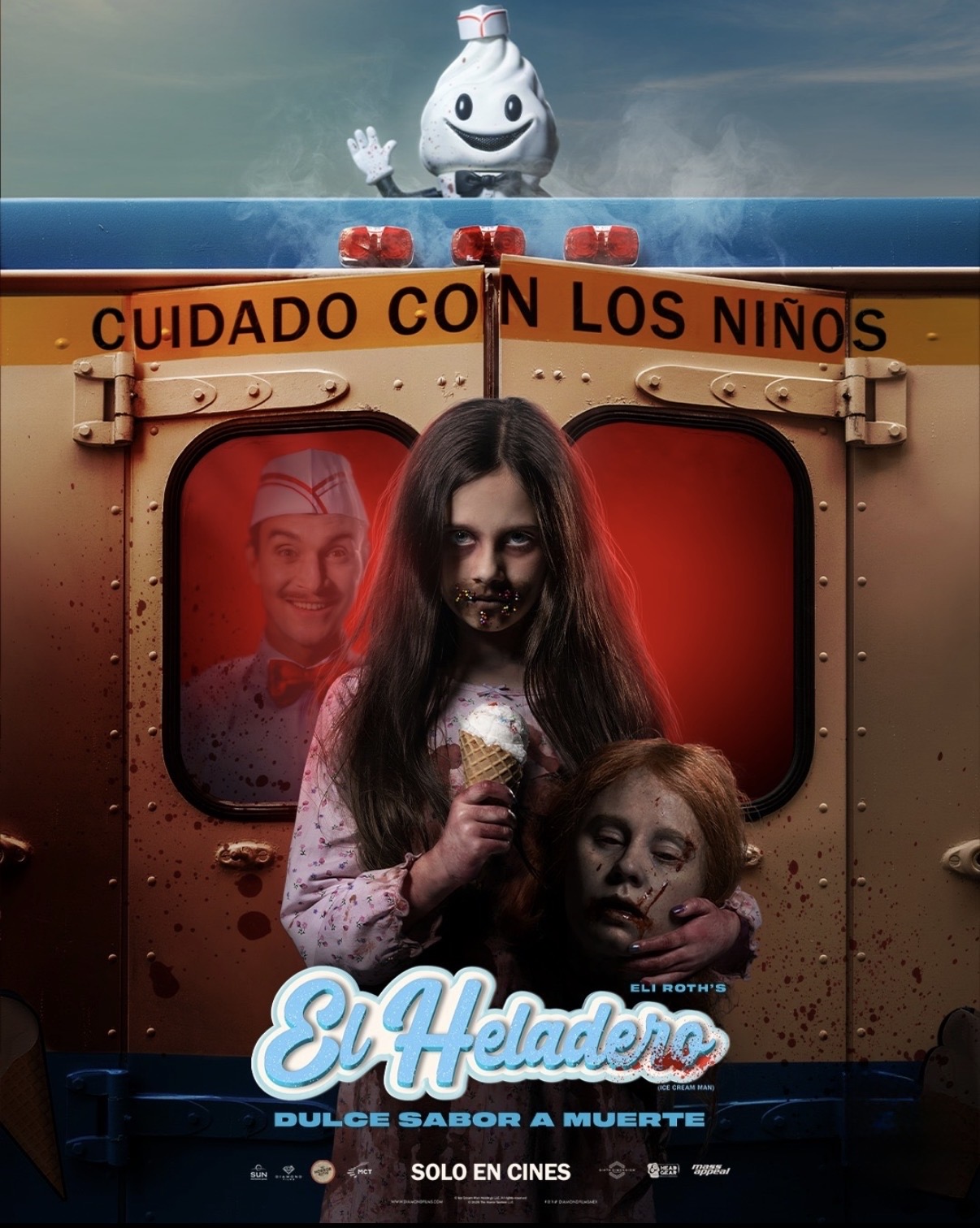 "El heladero" es una cinta inquietante y perversa sobre el colapso de un suburbio de ensueño convertido en el hogar de grotescas pesadillas cubiertas de chispas de caramelo.